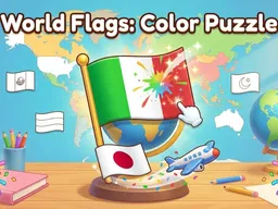 World Flags: Color Puzzle